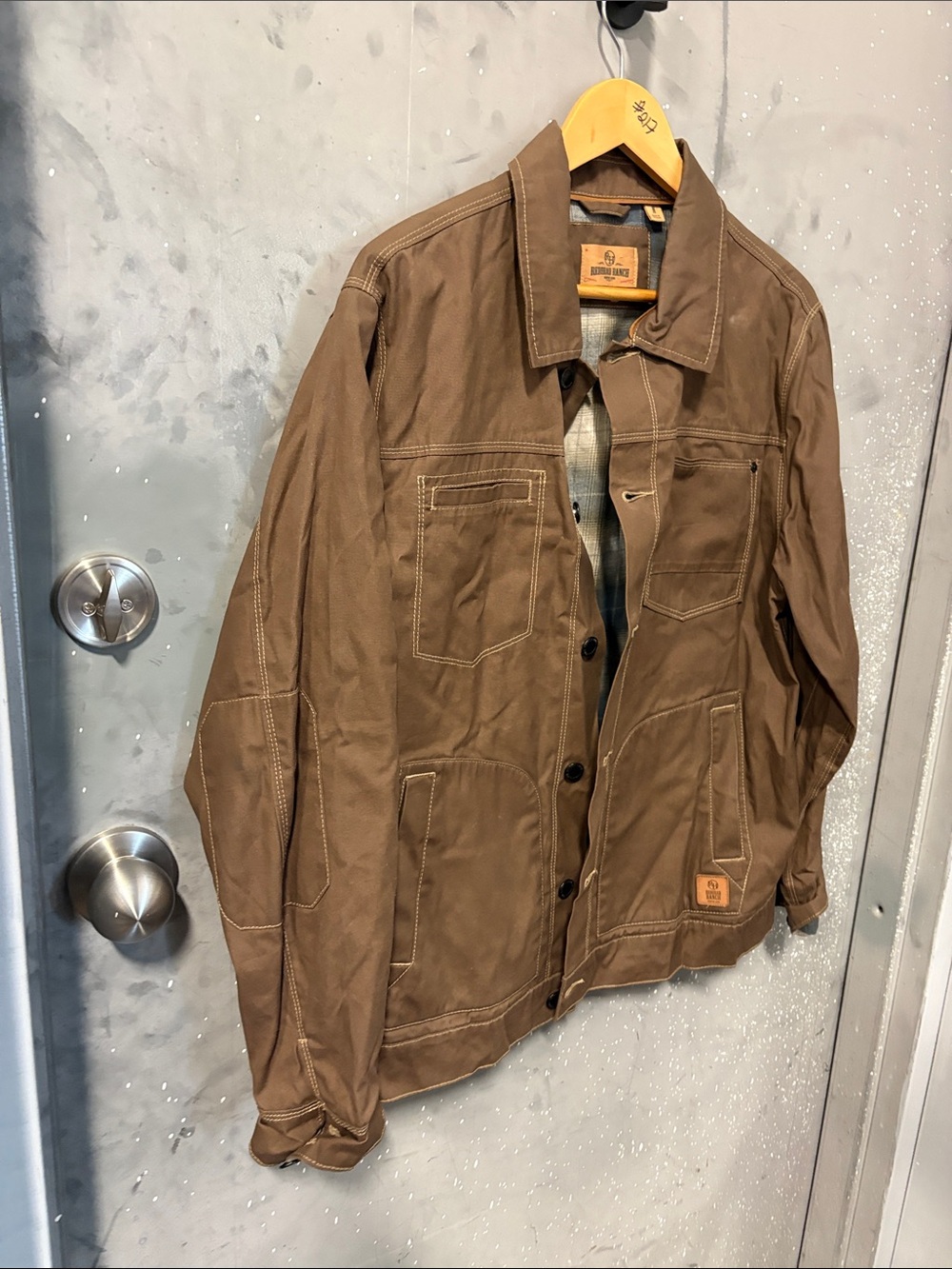 Men's Brown Work Jacket Redhead Ranch Medium - Picture 8 of 9